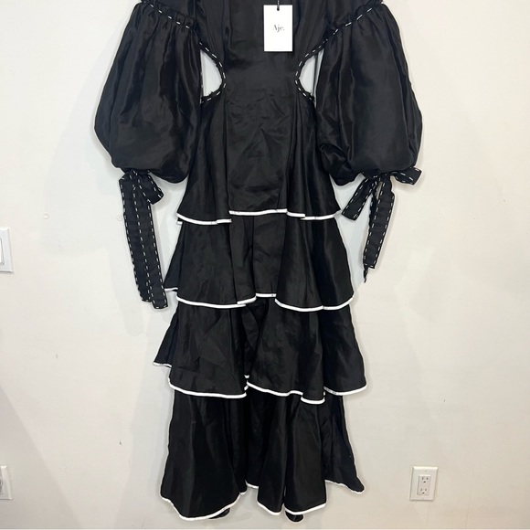 Aje Gracious cutout black ivory maxi dress size AUS 4 (US 0) NEW! New with tags! - Picture 6 of 16